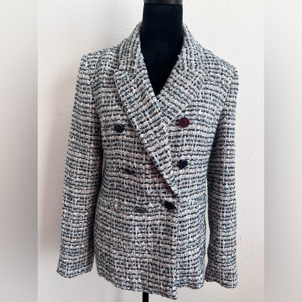 House of Harlow Tweed Textured Multicolor Blazer size small